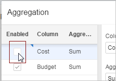 Deselect Aggregation Deselect Aggregation