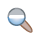 This is a screenshot of the moving magnifying glass icon. Its details are described in the text in the adjacent column.