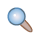 This is a screenshot of the magnifying glass icon. Its details are described in the text in the adjacent column.