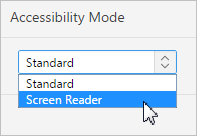 Description of accessibility_mode_reader.png follows