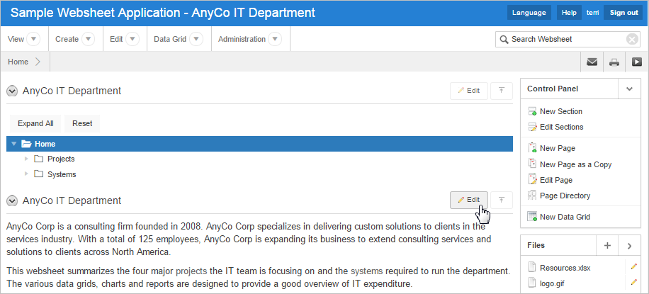 Description of websheet_edit_sect.png follows